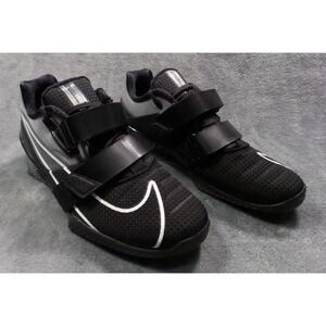 Nike Romaleos 4 Mens Size 9.5 Shoes Black White Weightlifting Training NWOB